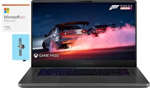 asus rog zephyrus gaming & entertainment laptop (amd ryzen 9 6900hs 8-core, 16gb ddr5 4800mhz ram, 512gb ssd, geforce rtx 3060, 15.6" 165hz win 11 home) with microsoft 365 personal, dockztorm hub