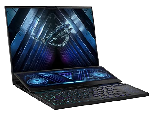 ASUS ROG Zephyrus Duo 16 GX650 GX Gaming & Entertainment Laptop (AMD Ryzen 9 7945HX 16-Core, 64GB DDR5 4800MHz RAM, 2x1TB PCIe SSD RAID 0 (2TB), GeForce RTX 4080, Win 11 Pro) with TUF Gaming M3