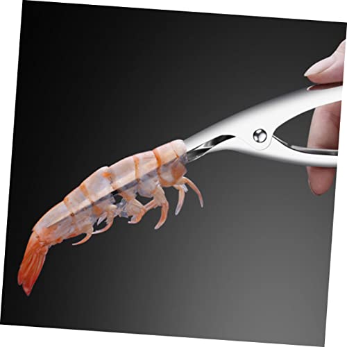 BESTonZON 3pcs Stainless Steel Shrimp Opener Specialty Tools Metal Cookie Cutters Cleaning Gadgets Seafood Shell Peeler Shrimp Cleaner Knife Remover Shrimp Seafood Tool Shrimp Tools Peeling