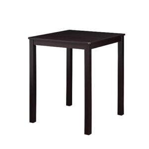 Uolfin Small Dining Table Set for 2 with Chairs, Counter Height with Rubberwood and MDF Top, 29.5" L × 29.5" D × 35.5" H