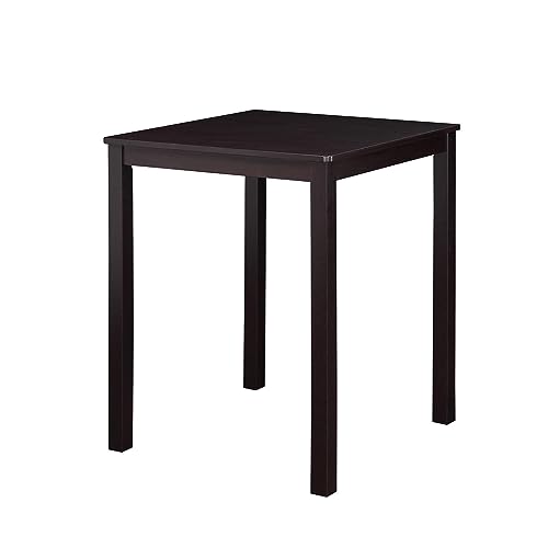 Uolfin Small Dining Table Set for 2 with Chairs, Counter Height with Rubberwood and MDF Top, 29.5" L × 29.5" D × 35.5" H