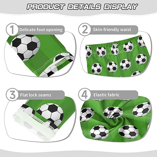 Soccer Ball Toddlers Girls' Leggings Soft Comfortable 7-8T Girls Athletic Leggings Moisture Wicking Girls Clothes for Daily Wear Walking Dance Yoga Gym Multi