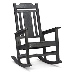 gaomon patio rocking chair, all weather resistant outdoor rocking chair