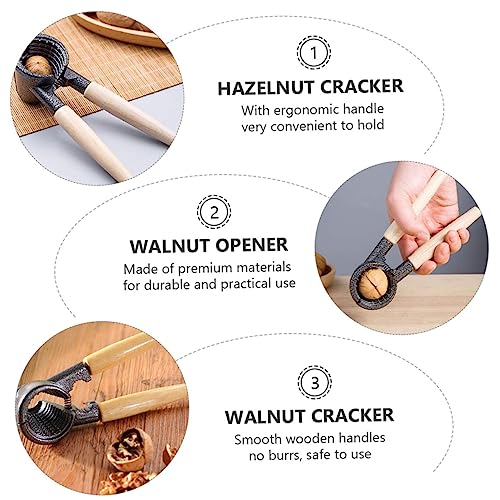 Black Walnut 1pc Nutcracker Macadamia Electric Tool Crab Tools Metal Nut Opener Plier Seafood Crackers Tools Black Walnut Chestnut Nut Shell Walnut Shell Commercial