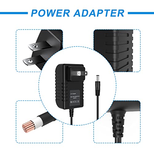 J-ZMQER AC DC Adapter Compatible with Hitachi Digital 8 Hi8 8mm Video Camcorder VHSC Camera VM-H645LA VM-H845LA VM-H945LA VM-645LA VM-E645LA VM-845LA VM-945LA Power Supply Cord Cable Charger