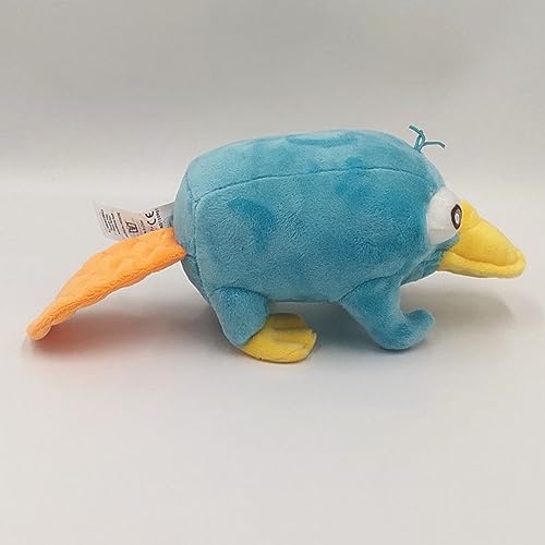 Shontay Perry The Platypus Plush, Platypus Plush Toy for Cartoon Fans Gift,Beautiful Platypus Stuffed Plushies,3D Cartoon Halloween Bat Party Decoration Props Plush Decoration Gift (Dorky Platypus)