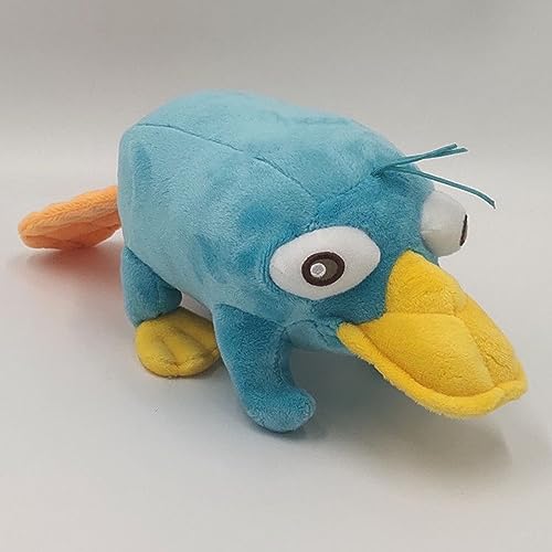 Shontay Perry The Platypus Plush, Platypus Plush Toy for Cartoon Fans Gift,Beautiful Platypus Stuffed Plushies,3D Cartoon Halloween Bat Party Decoration Props Plush Decoration Gift (Dorky Platypus)