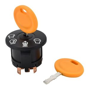 GY20074 AM133597 Ignition Starter Switch with 2 Key Compatible with John Deere Lawn Tractor L100 L105 L107 L110 L120 D100 D105 D110 D120