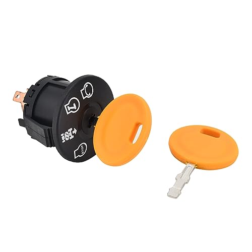 GY20074 AM133597 Ignition Starter Switch with 2 Key Compatible with John Deere Lawn Tractor L100 L105 L107 L110 L120 D100 D105 D110 D120