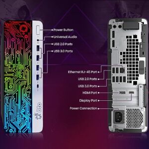 BTO Gaming Desktop Computer RGB PC, Intel Core i7, 32GB DDR4 Ram, New 256GB SSD + 2TB Hard Drive, HDMI, RGB Keyboard and Mouse, Type C Port, NVIDIA GeForce GT-1030, Windows 10 Pro (Renewed)