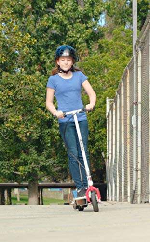 Razor 13111260 E100 Electric Scooter (Red) & E200 Electric Scooter for Kids Ages 13+ - 8 Pneumatic Tires, 200-Watt Motor, Up to 12 mph and 40 min of Ride Time, for Riders up to 154 lbs