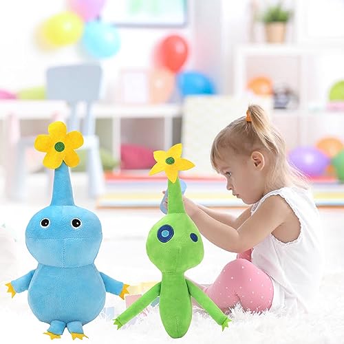 MKWIFKU 4 PCS Pikmin Plush, 2023 New Pikmin Plush Toy Stuffed Animal PlushieDoll Toys Collectible Gifts for Kids Fans Birthday