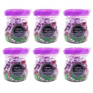 6 fresh lilac scent odor eliminator gel beads air freshener eliminates odor 14oz long lasting 45 days in bathrooms cars boats rvs pet areas made with essential oils 14 ounce 6 pack