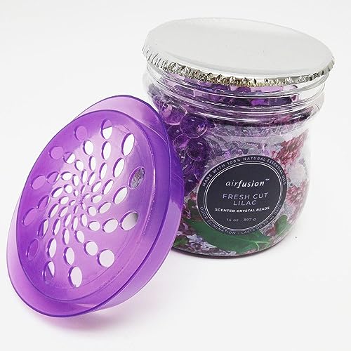 6 Fresh Lilac Scent Odor Eliminator Gel Beads Air Freshener Eliminates Odor 14oz Long Lasting 45 days in Bathrooms Cars Boats RVs Pet Areas Made with Essential Oils 14 Ounce 6 Pack