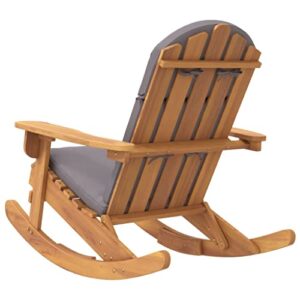 MataldeAdirondack Rocking Chair with Cusons Solid Wood Acacia-1540