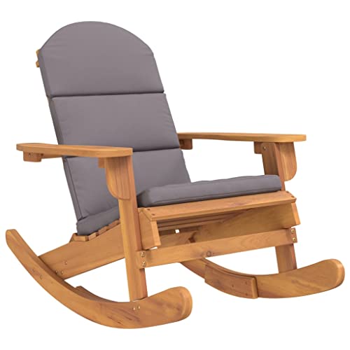 MataldeAdirondack Rocking Chair with Cusons Solid Wood Acacia-1540