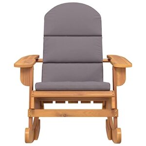 MataldeAdirondack Rocking Chair with Cusons Solid Wood Acacia-1540