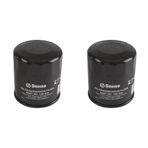 stens 120-634 oil filter compatible with/replacement for kawasaki fh381-721v, fh601-770d, fj180v and fx751-1000v; for 14-19 hp engines 49065-0724, 49065-2057 lawn mowers (pack of 2)