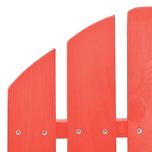 RMPOOML Outdoor Rocking Chair, Patio Rocking Chair, Deck Rocking Adirondack Chair Solid fir red. for Patio, Deck, Yard, Lawn and Garden