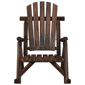 YAFF Patio Rocking Chair 27.2"x37.8"x39.8" Solid Wood Spruce-3346