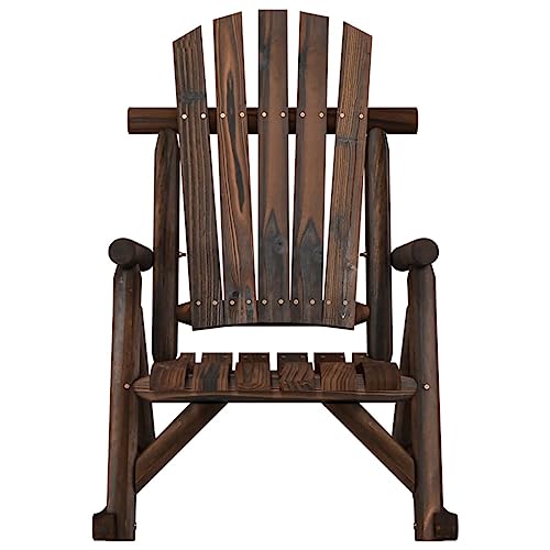 YAFF Patio Rocking Chair 27.2"x37.8"x39.8" Solid Wood Spruce-3346