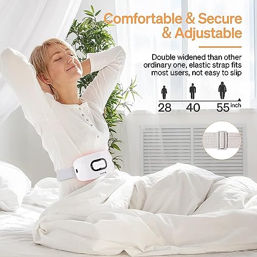 ONLYCARE Cramps Relief Heating Pad Period Heating Pad for Cramps, Menstrual Heating Pad Cordless Heating Pad Belt,Rechargeable Battery Operated Heating Pad5 Heat Levels Portable Heating Pads for Women