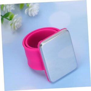 TEHAUX pin Holder Wristband Magnetic Hair pin Holders Corsage Wristlet Silicone Bracelet Tool Magnet Bobby pin Hair Salon Shop Supplies Slap Bracelet Magnetic Iron Bracelet Needle seat