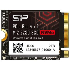 silicon power 2tb ud90 2230 nvme 4.0 gen4 pcie m.2 ssd r/w up to 5,000/3,200mb/s solid state drive compatible with steam deck (su02kgbp44ud9007mm)