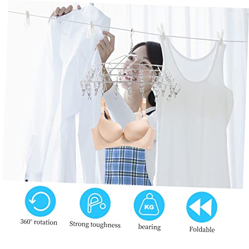 HOMSFOU 1pc Drying Rack Hangers for Skirts Hanging Clothes Drying Rack Hanger for Pants Underwear Drying Rack Hanging Drying Rack Socks Drying Racks Multi-Purpose Hanger Socks Clips Sock