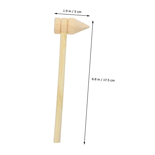 Mini Crab Mallet 10 Pcs small wooden hammer wood tools puzzle for developmental Wooden Beat Hammers wooden cake mallet Seafood Hammers bulk gavel hammer crab sticks