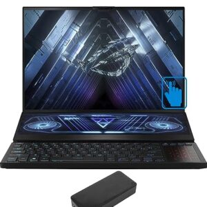 ASUS ROG Zephyrus Duo 16 Gaming & Entertainment Laptop (AMD Ryzen 7 6800H 8-Core, 16GB DDR5 4800MHz RAM, 2x512GB PCIe SSD RAID 0 (1TB), GeForce RTX 3060, 16.0" 165Hz Win 11 Home) with DV4K Dock