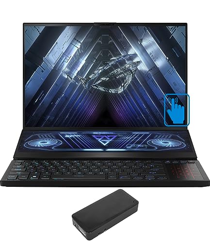 ASUS ROG Zephyrus Duo 16 Gaming & Entertainment Laptop (AMD Ryzen 7 6800H 8-Core, 16GB DDR5 4800MHz RAM, 2x512GB PCIe SSD RAID 0 (1TB), GeForce RTX 3060, 16.0" 165Hz Win 11 Home) with DV4K Dock