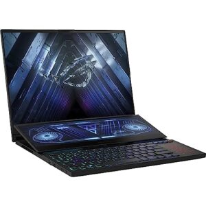 ASUS ROG Zephyrus Duo 16 Gaming & Entertainment Laptop (AMD Ryzen 7 6800H 8-Core, 32GB DDR5 4800MHz RAM, 1TB PCIe SSD, GeForce RTX 3060, 16.0" 165Hz Touch Win 11 Pro) with DV4K Dock