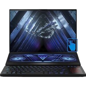 ASUS ROG Zephyrus Duo 16 Gaming & Entertainment Laptop (AMD Ryzen 7 6800H 8-Core, 32GB DDR5 4800MHz RAM, 1TB PCIe SSD, GeForce RTX 3060, 16.0" 165Hz Touch Win 11 Pro) with DV4K Dock
