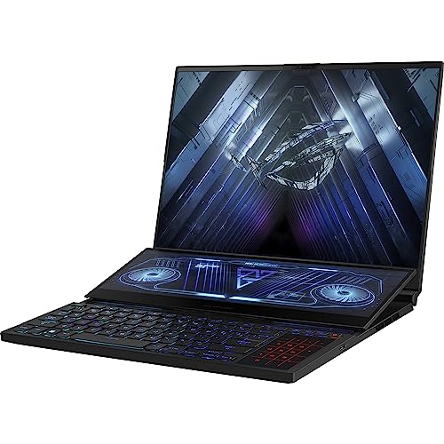 ASUS ROG Zephyrus Duo 16 Gaming & Entertainment Laptop (AMD Ryzen 7 6800H 8-Core, 64GB DDR5 4800MHz RAM, 1TB PCIe SSD, GeForce RTX 3060, 16.0" 165Hz Touch Win 11 Pro) with DV4K Dock