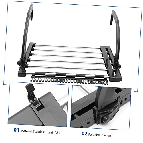 Cabilock Balcony Drying Rack Foldable Hangers Outdoor Towel Rack Folding Hangers Clothes Drying Rack Folding Indoor Laundry Drying Rack Clothes Rack Drying Retractable Drying Rack Large abs