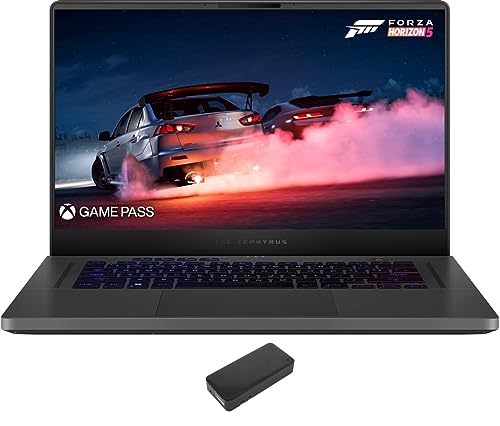 ASUS ROG Zephyrus Gaming & Entertainment Laptop (AMD Ryzen 9 6900HS 8-Core, 24GB DDR5 4800MHz RAM, 2x1TB PCIe SSD RAID 1 (1TB), GeForce RTX 3060, 15.6" 165Hz Win 11 Home) with DV4K Dock