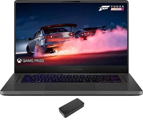 ASUS ROG Zephyrus Gaming & Entertainment Laptop (AMD Ryzen 9 6900HS 8-Core, 40GB DDR5 4800MHz RAM, 2x512GB PCIe SSD RAID 1 (512GB), GeForce RTX 3060, 15.6" 165Hz Win 10 Pro) with DV4K Dock