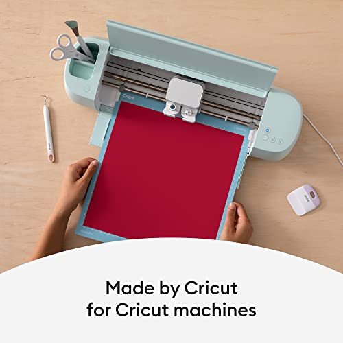 Cricut Everyday Iron On - 12” x 2ft - HTV Vinyl for T-Shirts - StrongBond Guarantee, Outlast 50+ Washes, Use with Cricut Explore Air 2/Maker, Red (Pack of 2)