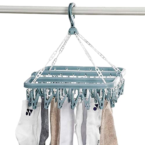 GUYOS Sock Dryer Rack, 13x14in Sock & Clothes Drying Hanger, Clothes Drying Hanger with a Powerful Motor, Foldable Underwear Hanger, Bra Hanger for Hanging Underwear, Towels & Laundry Accessories