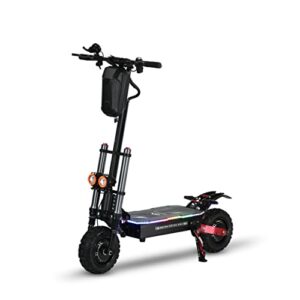 electric scooter for adults,60mph & 65 miles range,total power 6000w,60v dual drive,foldable off-road electric scooter adults with removable seat,(60v38ah 65 miles range)