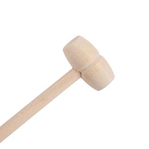 Mini Wooden Hammers for Chocolate, 100pcs Small Wood Mallets, Wooden Crab Lobster Mallets for Breakable Chocolate Heart, Cracking Seafood Tool