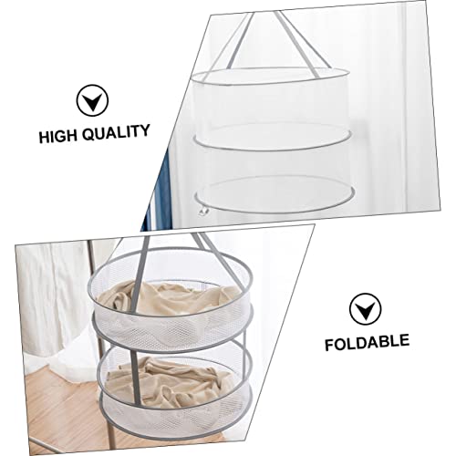 Alipis Double Clothes Basket Dish Drying Rack Large C Fold Towels Mesh Bra Mesh Drying Rack Socks Drying Hanger Clothes Drying Net Underwear Drying Net Socks Drying Mesh Net Grey Mesh