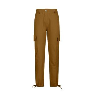 Khaki Cargo Pants for Women 2023 ofertas de Cargo Jogger Pants Tactical Streetwear Casual Pants Belted Stretchy Pants with Pocket Y2k Fashion Pants Brown M