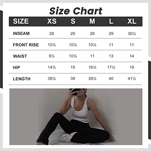 ZOOSIXX Black Flare Yoga Pants for Women, Crossover Buttery Soft Bootcut Leggings