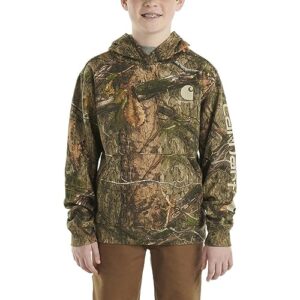 carhartt kid's ca6470 long-sleeve camo graphic sweatshirt - boys - small (8-10) - mossy oak® country dna