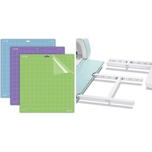 extension tray for cricut maker 3/maker and explore air/2/3, 12x12 cutting mat for cricut, tray extender compatible with cricut mat