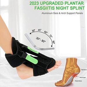 Mercase Plantar Fasciitis Night Splint Set & Hernia Belt for Men and Women Abdominal