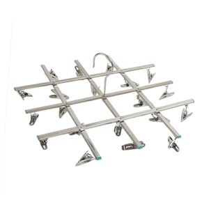 alipis foldable laundry rack collapsible hangers clothes drying rack clothes hanger stainless steel clothes hanger coat hanger stainless steel silver drying rack foldable clothes hanger