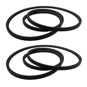 hasmx replacement belt replaces for mtd part numbers 954-04118 954-04153 754-04118 754-04153 fits for cub cadet mtd riding lawn mowers & tractors with 46" decks, 2-pack